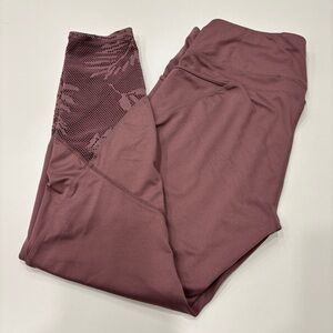 ACX Purple Leggings with Mesh Detail